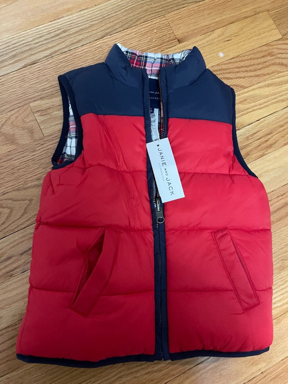 Janie and Jack vest tags on 3 to 4T